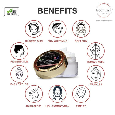NOOR CARE INDIA Cream For Pimple/Dark Spot/Circle For Men & Women- 15g Skin Brightning and Lightning | Anti Acne /Pollution | Multivitamins | Detan For All Type Skin (Pack of 1)